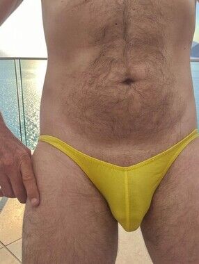Yellow Men's Bikini Brief